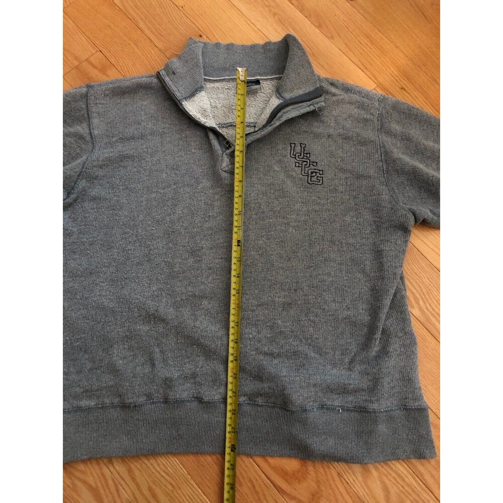 USCG 1/4 Zip Long Sleeve Pull Over Gray XL MVP Tag